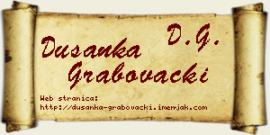 Dušanka Grabovački vizit kartica